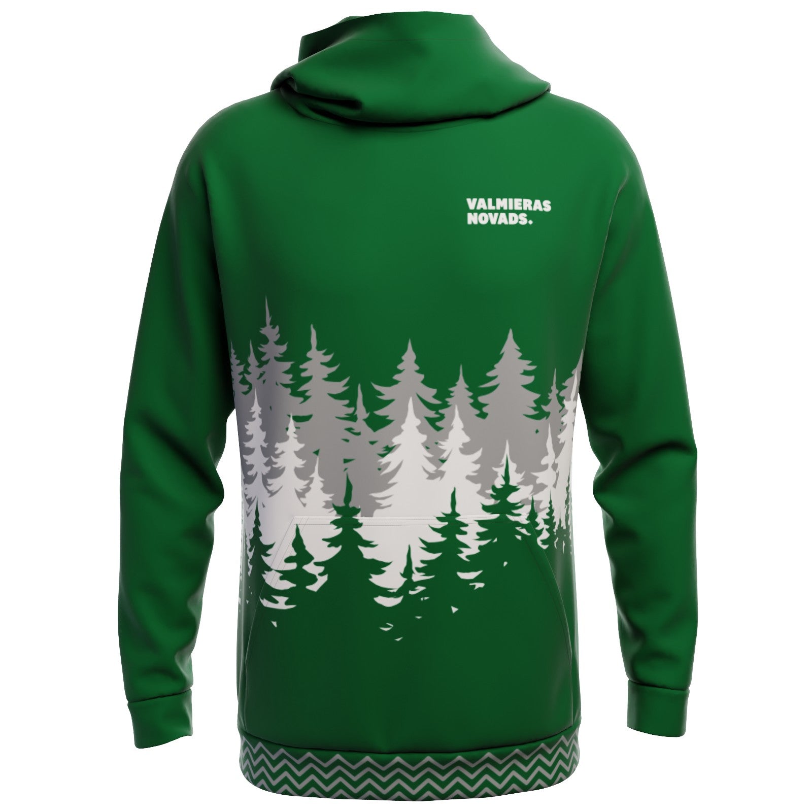 Zaļš džemperis ar kapuci Mežājs Apdzīvotas vietas