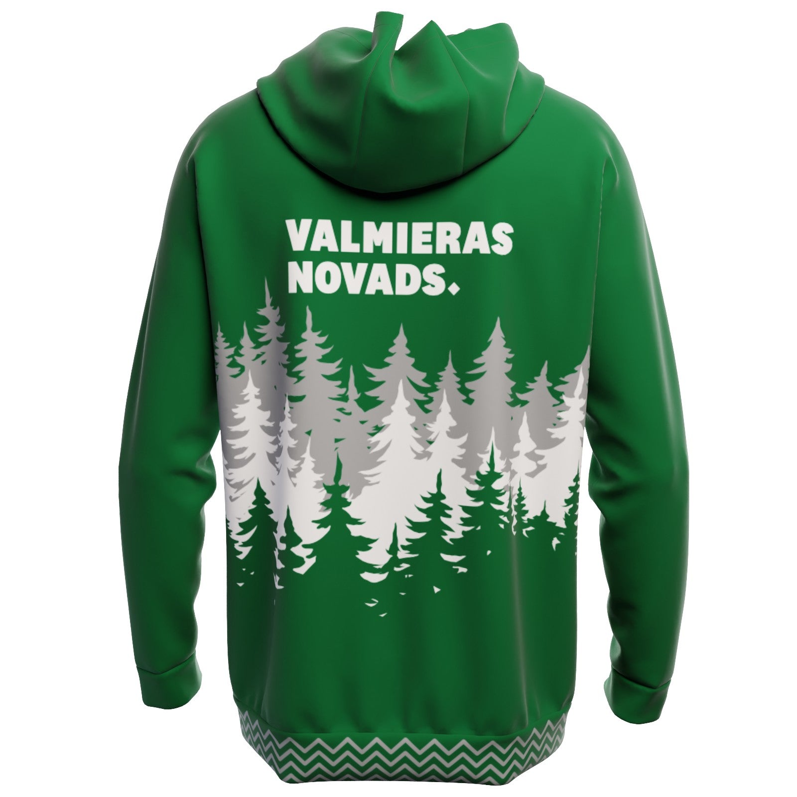 Zaļš džemperis ar kapuci Mežājs Valmieras novadā