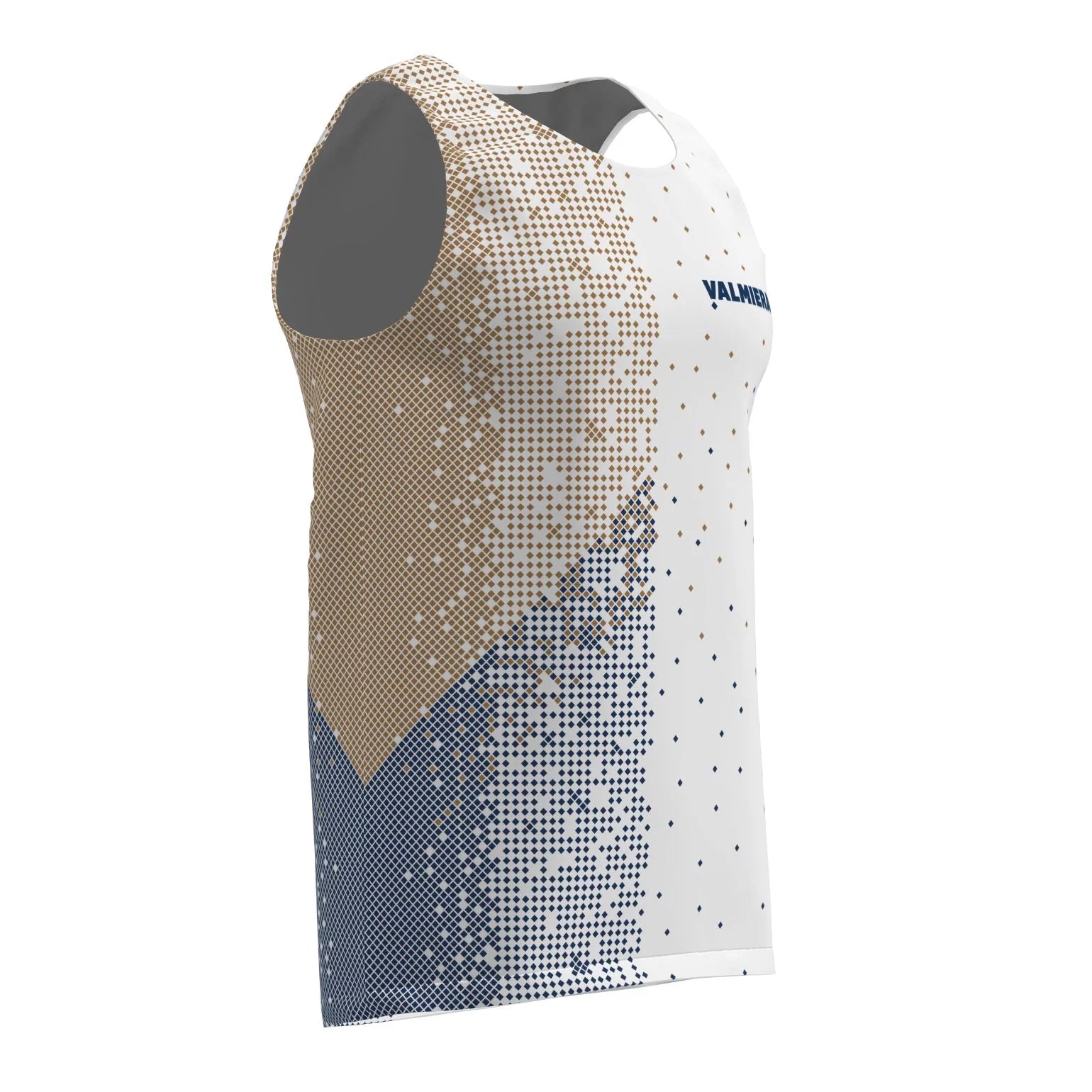 Balts vieglatlētikas sacensību bezpiedurkņu tops VSS