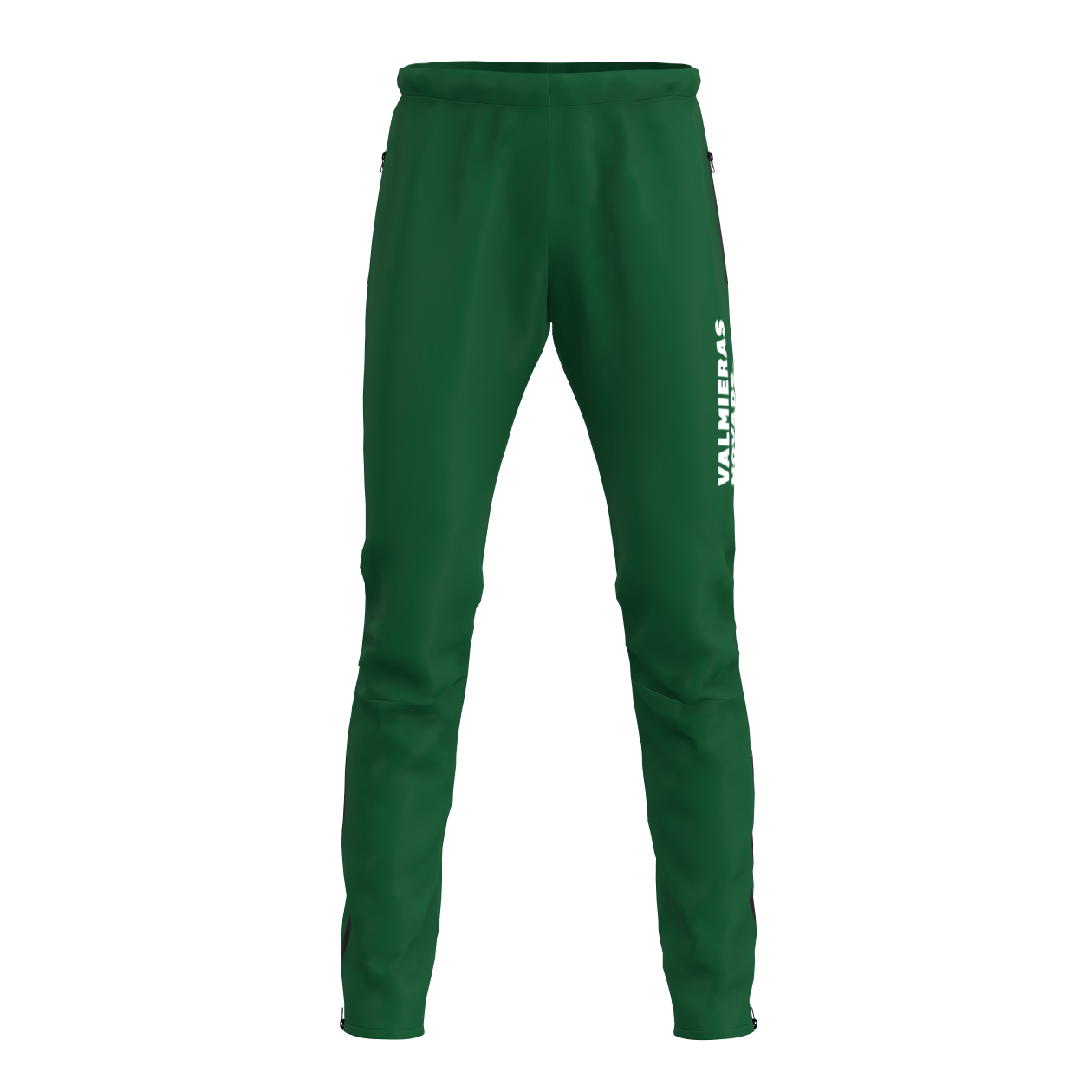 Zaļas treniņbikses ar sānu kabatām Mežājs